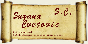Suzana Cvejović vizit kartica